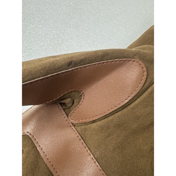 Isotoner Genuine Suede with Ultraplush Lining 3-Draw Touchscreen Gloves Sz: L - Picture 5 of 8